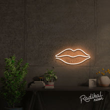 Load image into Gallery viewer, "Smooch" Lips Neon Sign
