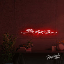 Load image into Gallery viewer, "10-second car" Supra Neon Sign