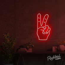 Load image into Gallery viewer, Peace Out! Neon Sign