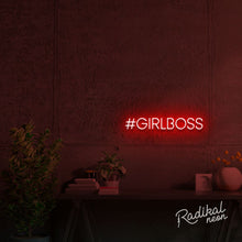 Load image into Gallery viewer, Girlboss Neon Sign