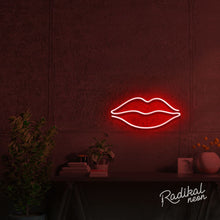 Load image into Gallery viewer, "Smooch" Lips Neon Sign