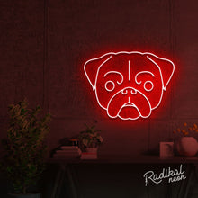 Load image into Gallery viewer, Pug Dog Neon Sign