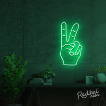 Load image into Gallery viewer, Peace Out! Neon Sign