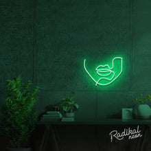 Load image into Gallery viewer, "Speak" Continuous Line Figure Neon Sign