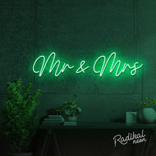 Load image into Gallery viewer, Mr & Mrs Wedding Neon Sign