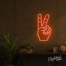 Load image into Gallery viewer, Peace Out! Neon Sign