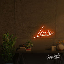 Load image into Gallery viewer, Big Love LED Neon Sign