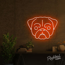 Load image into Gallery viewer, Pug Dog Neon Sign