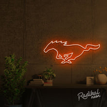 Load image into Gallery viewer, Mustang Neon Logo Sign