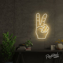 Load image into Gallery viewer, Peace Out! Neon Sign