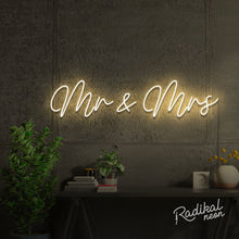 Load image into Gallery viewer, Mr & Mrs Wedding Neon Sign