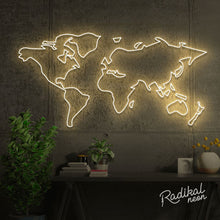 Load image into Gallery viewer, World Map LED Neon Sign