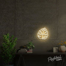 Load image into Gallery viewer, Monstera Leaf II Neon Sign