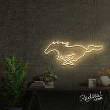 Load image into Gallery viewer, Mustang Neon Logo Sign