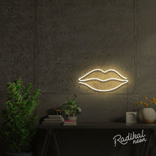 Load image into Gallery viewer, "Smooch" Lips Neon Sign