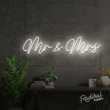 Load image into Gallery viewer, Mr & Mrs Wedding Neon Sign