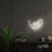 Load image into Gallery viewer, "Speak" Continuous Line Figure Neon Sign