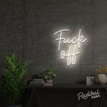 Load image into Gallery viewer, fuck off neon sign