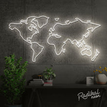 Load image into Gallery viewer, World Map LED Neon Sign