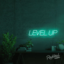 Load image into Gallery viewer, LEVEL UP Inspirational Neon Sign