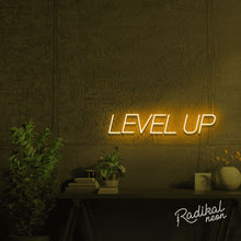 Load image into Gallery viewer, LEVEL UP Inspirational Neon Sign