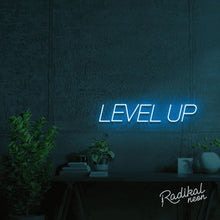 Load image into Gallery viewer, LEVEL UP Inspirational Neon Sign