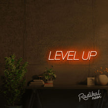 Load image into Gallery viewer, LEVEL UP Inspirational Neon Sign