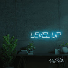 Load image into Gallery viewer, LEVEL UP Inspirational Neon Sign