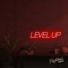 Load image into Gallery viewer, LEVEL UP Inspirational Neon Sign