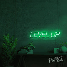 Load image into Gallery viewer, LEVEL UP Inspirational Neon Sign