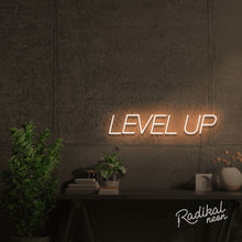 Load image into Gallery viewer, LEVEL UP Inspirational Neon Sign
