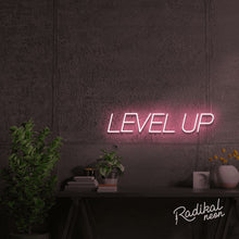 Load image into Gallery viewer, LEVEL UP Inspirational Neon Sign