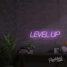 Load image into Gallery viewer, LEVEL UP Inspirational Neon Sign