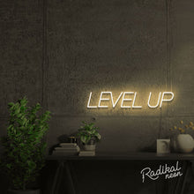Load image into Gallery viewer, LEVEL UP Inspirational Neon Sign