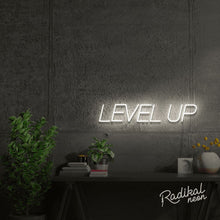 Load image into Gallery viewer, LEVEL UP Inspirational Neon Sign