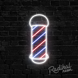 Barbershop Pole Neon Sign