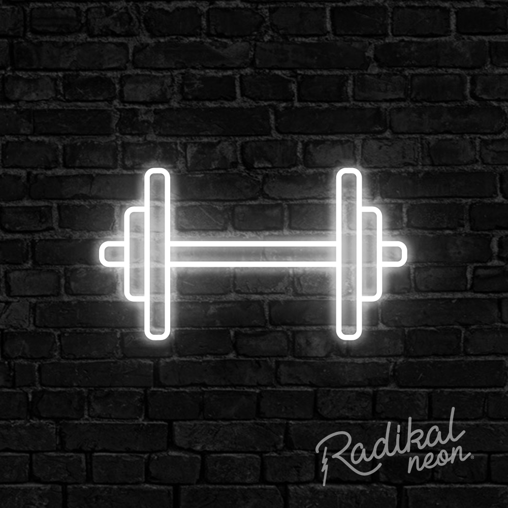 Dumbbell Neon Sign