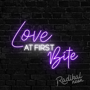 Love at First Bite Neon Sign