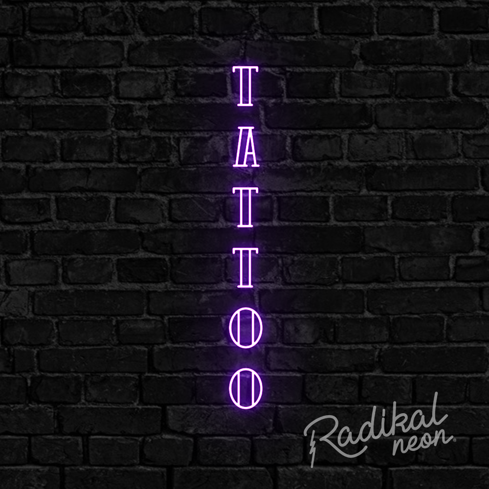 Tattoo #3 (Vertical) Neon Sign