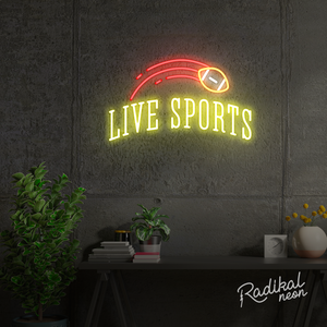 Live Sports Neon Sign