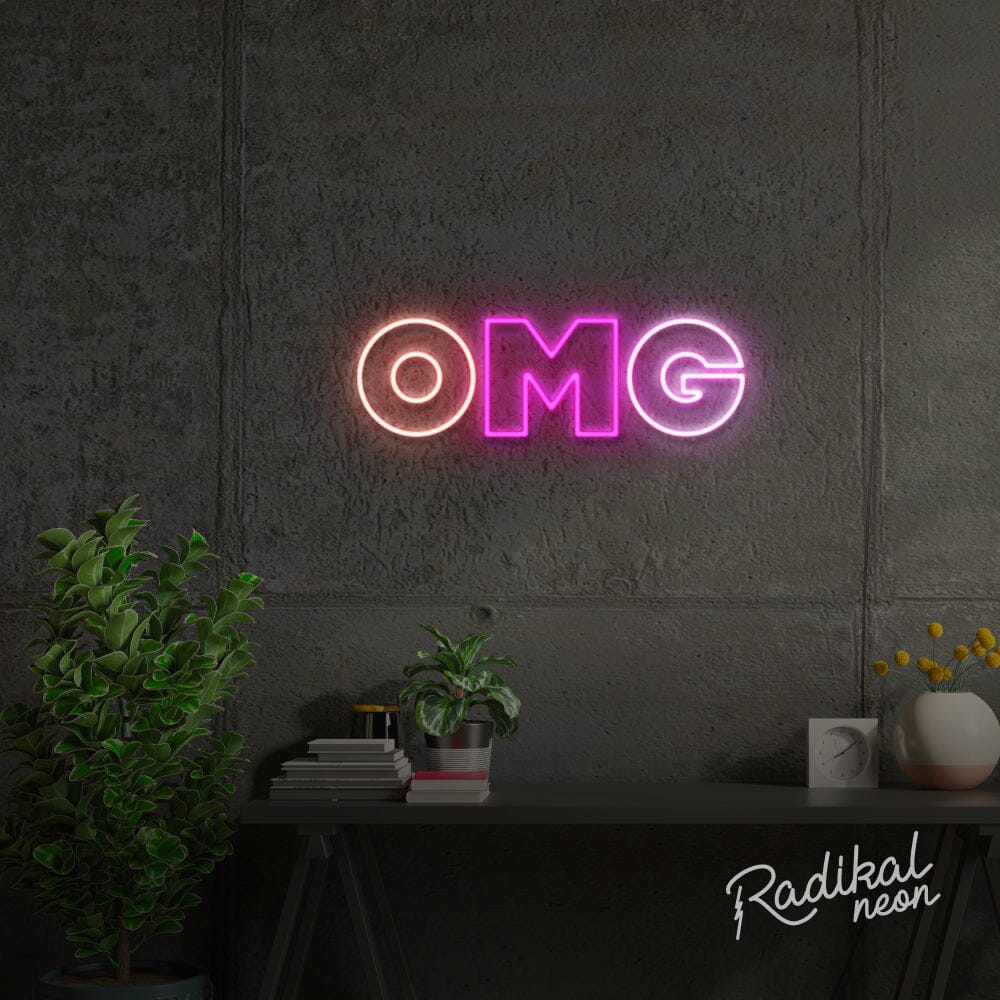 OMG LED Neon Sign