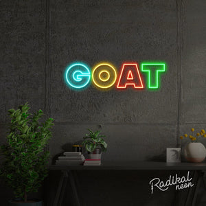 "The Greatest" GOAT Neon Sign