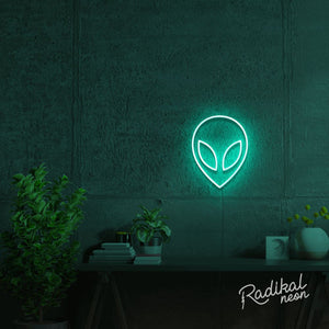 alien neon sign