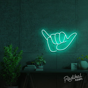 Shaka Hand Neon Sign