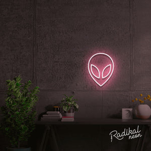 alien neon sign