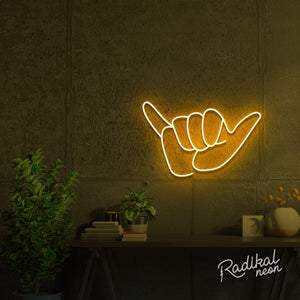 Shaka Hand Neon Sign