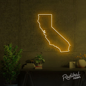 State of California Neon Sign