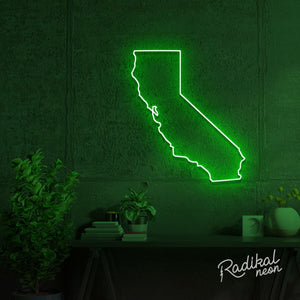 State of California Neon Sign