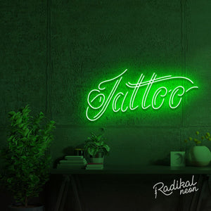 Cursive Tattoo #1 Neon Sign