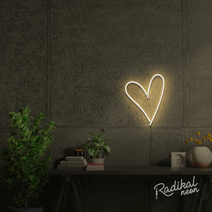 "Little Love" Heart Neon Sign